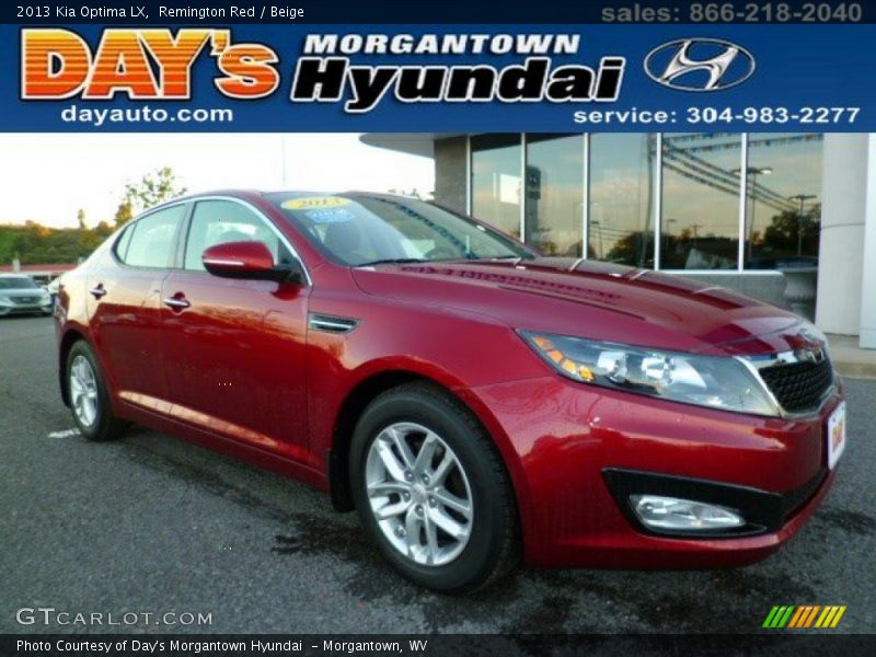 Remington Red / Beige 2013 Kia Optima LX