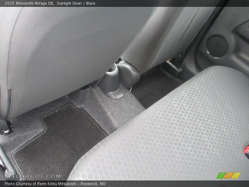 Starlight Silver / Black 2015 Mitsubishi Mirage DE