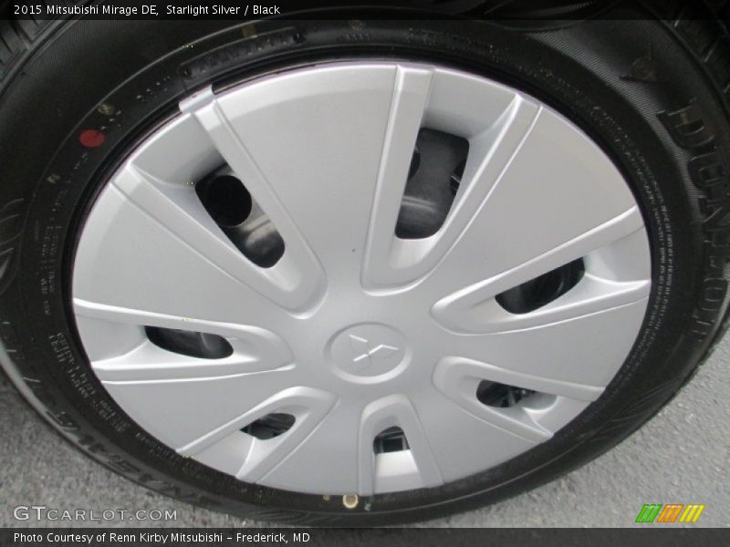 Starlight Silver / Black 2015 Mitsubishi Mirage DE