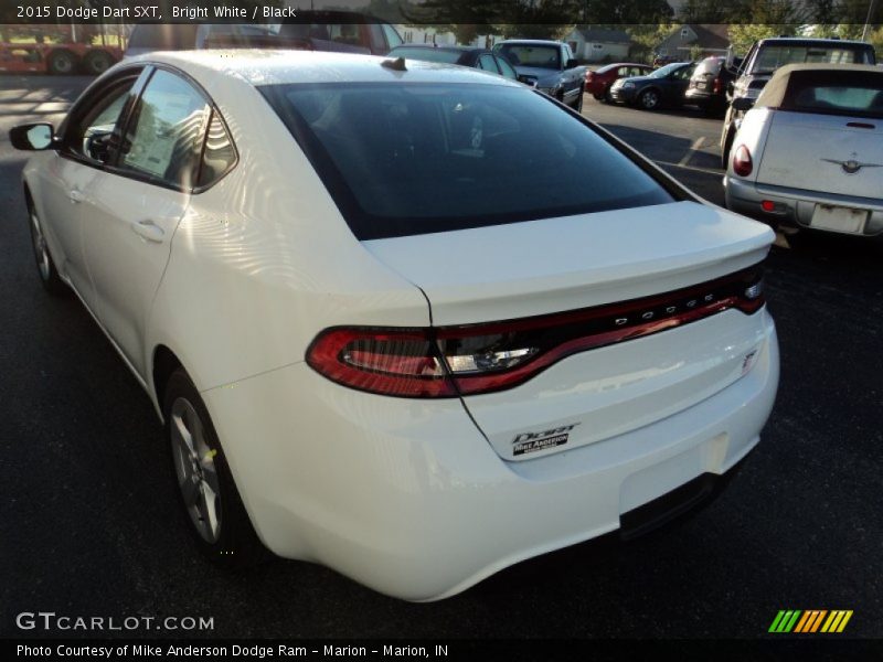 Bright White / Black 2015 Dodge Dart SXT