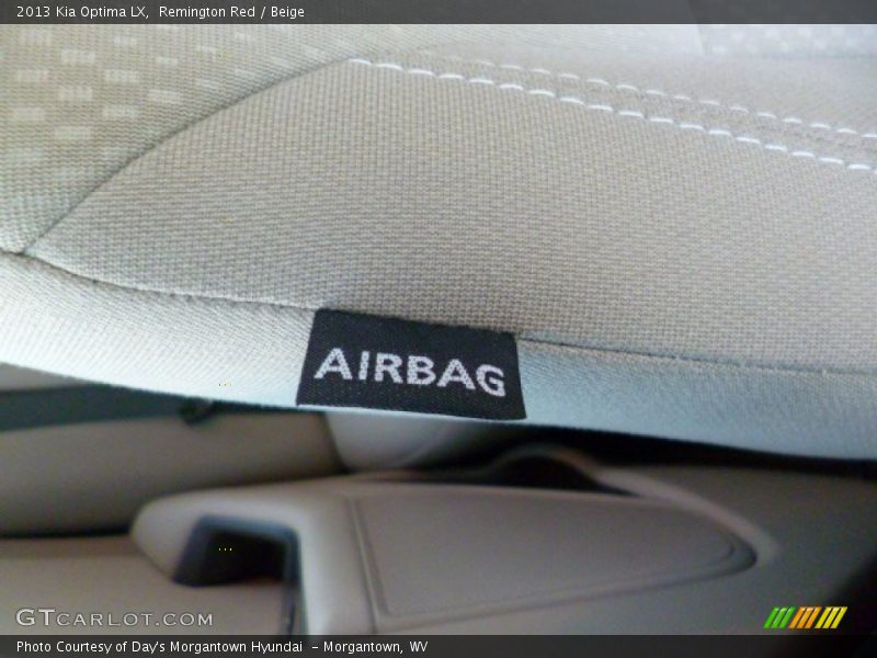 Remington Red / Beige 2013 Kia Optima LX