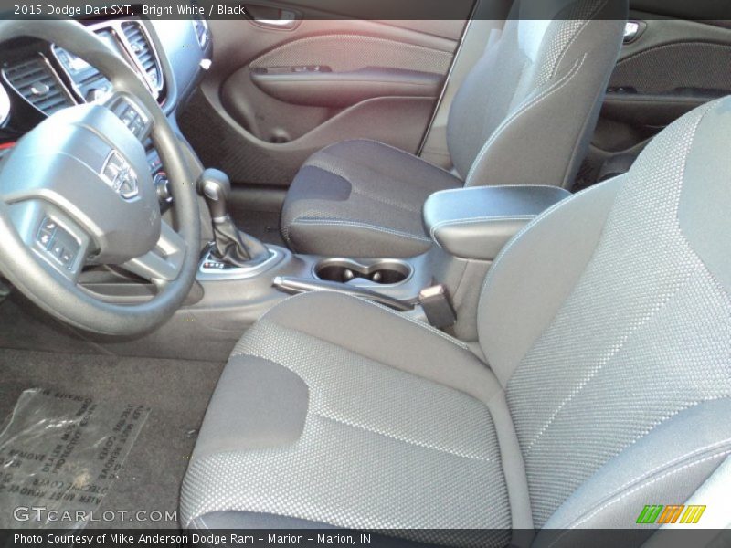 Bright White / Black 2015 Dodge Dart SXT