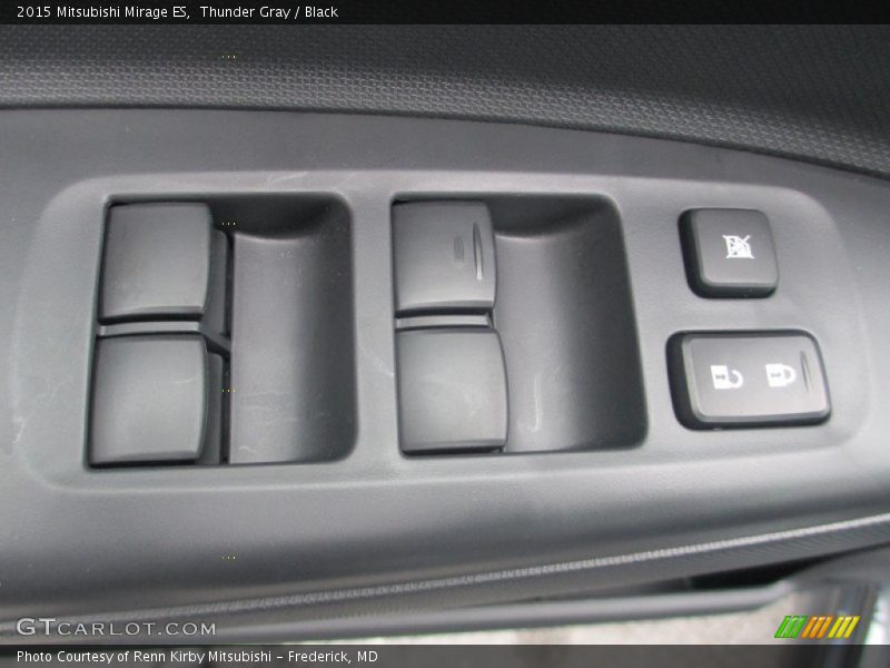 Thunder Gray / Black 2015 Mitsubishi Mirage ES
