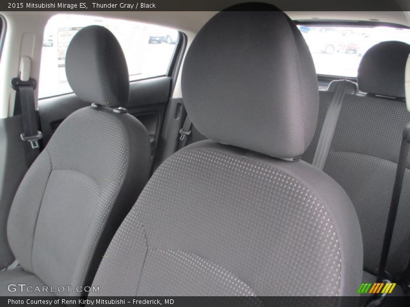 Thunder Gray / Black 2015 Mitsubishi Mirage ES