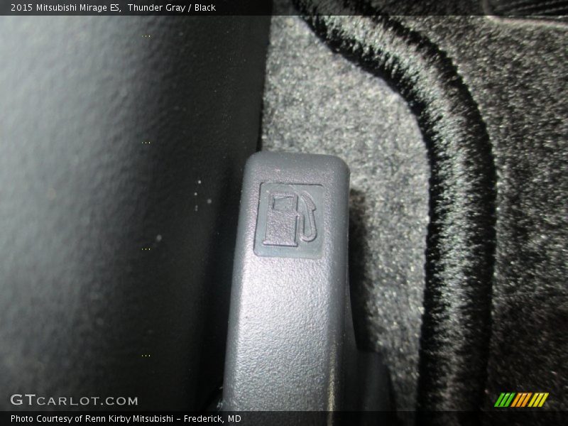 Thunder Gray / Black 2015 Mitsubishi Mirage ES