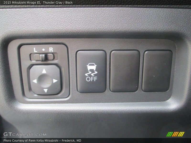 Thunder Gray / Black 2015 Mitsubishi Mirage ES