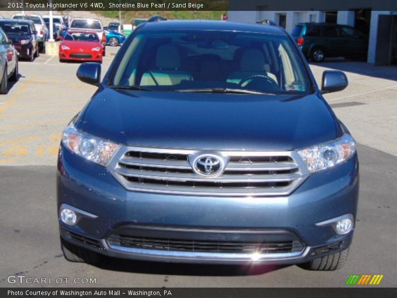Shoreline Blue Pearl / Sand Beige 2012 Toyota Highlander V6 4WD