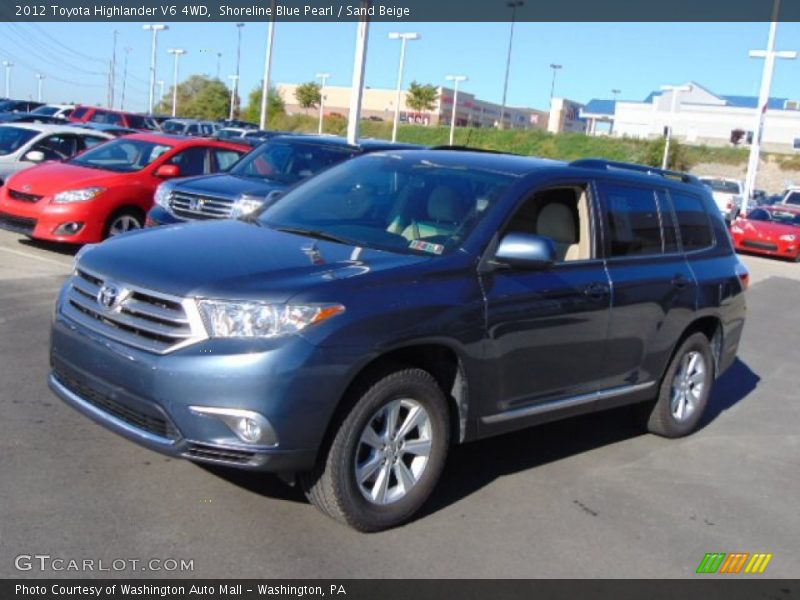 Shoreline Blue Pearl / Sand Beige 2012 Toyota Highlander V6 4WD