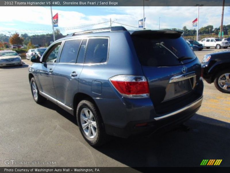 Shoreline Blue Pearl / Sand Beige 2012 Toyota Highlander V6 4WD