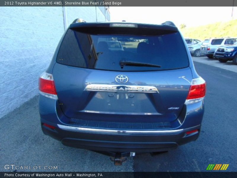 Shoreline Blue Pearl / Sand Beige 2012 Toyota Highlander V6 4WD