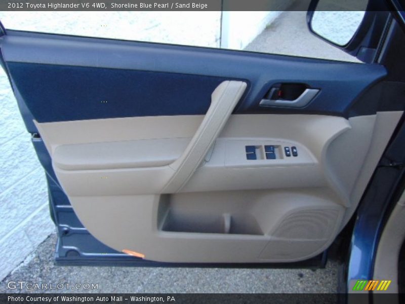 Shoreline Blue Pearl / Sand Beige 2012 Toyota Highlander V6 4WD