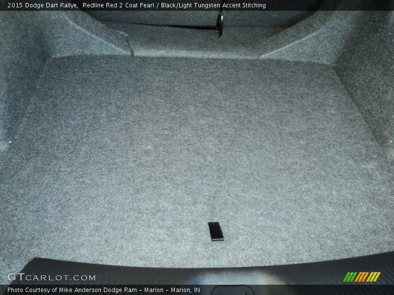 Redline Red 2 Coat Pearl / Black/Light Tungsten Accent Stitching 2015 Dodge Dart Rallye