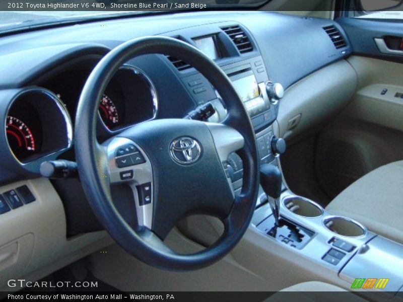 Shoreline Blue Pearl / Sand Beige 2012 Toyota Highlander V6 4WD