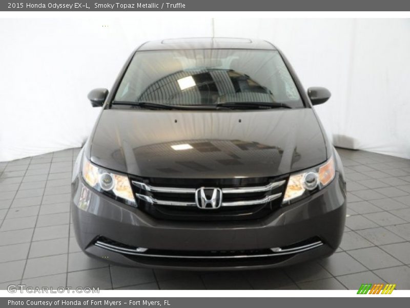 Smoky Topaz Metallic / Truffle 2015 Honda Odyssey EX-L