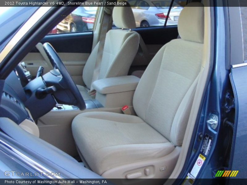 Shoreline Blue Pearl / Sand Beige 2012 Toyota Highlander V6 4WD