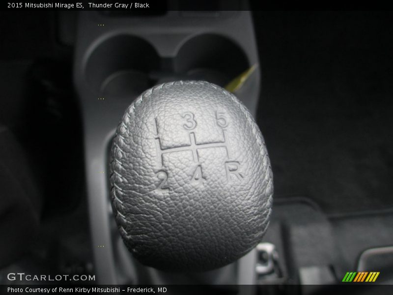 Thunder Gray / Black 2015 Mitsubishi Mirage ES