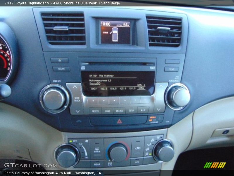 Shoreline Blue Pearl / Sand Beige 2012 Toyota Highlander V6 4WD