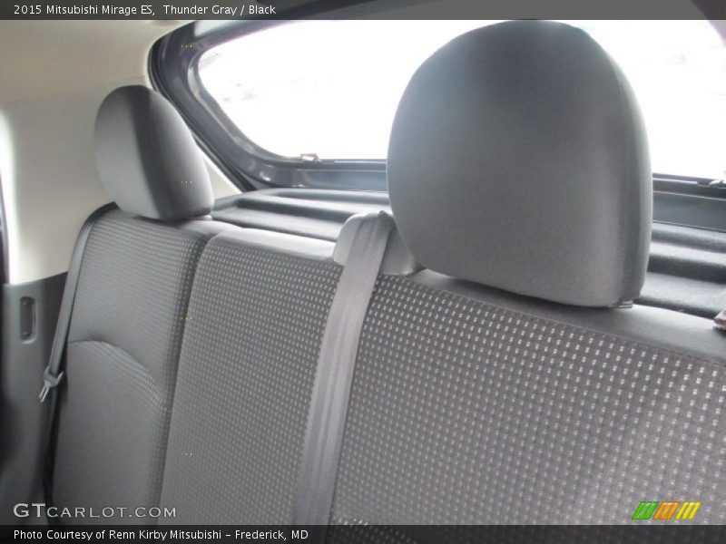 Thunder Gray / Black 2015 Mitsubishi Mirage ES