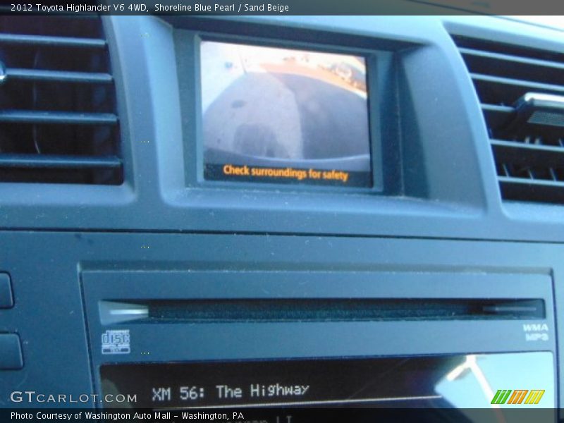 Shoreline Blue Pearl / Sand Beige 2012 Toyota Highlander V6 4WD