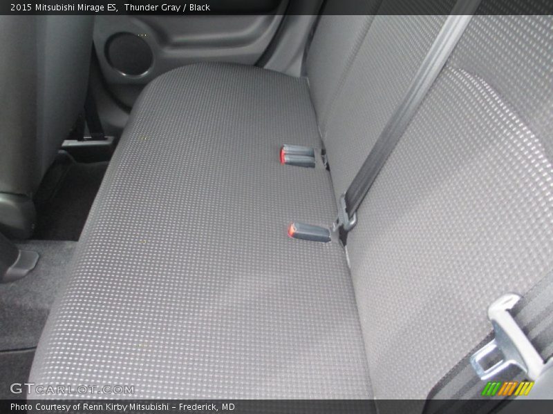 Thunder Gray / Black 2015 Mitsubishi Mirage ES