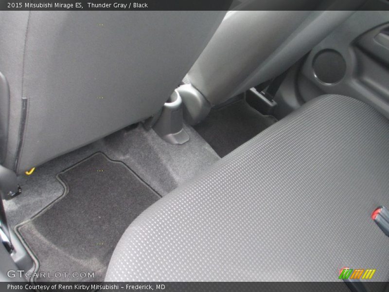 Thunder Gray / Black 2015 Mitsubishi Mirage ES