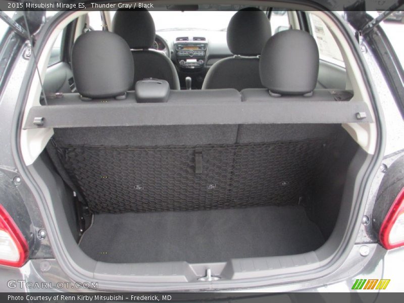 Thunder Gray / Black 2015 Mitsubishi Mirage ES