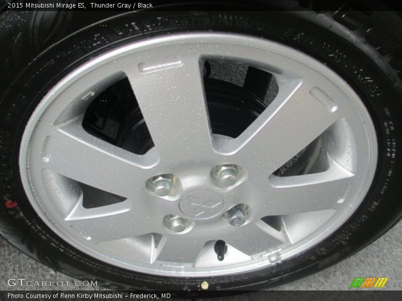 Thunder Gray / Black 2015 Mitsubishi Mirage ES