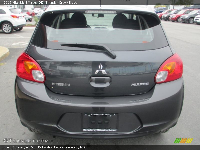 Thunder Gray / Black 2015 Mitsubishi Mirage DE