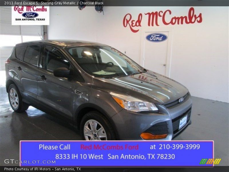 Sterling Gray Metallic / Charcoal Black 2013 Ford Escape S