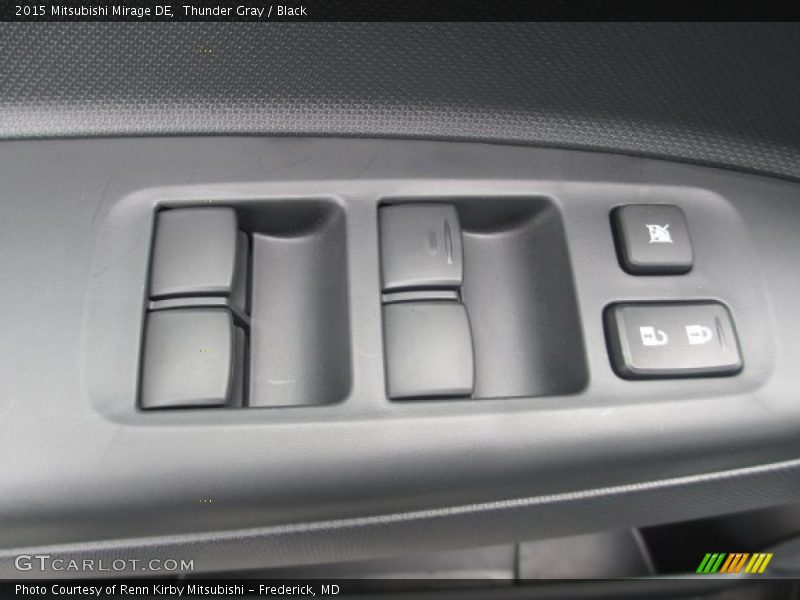 Thunder Gray / Black 2015 Mitsubishi Mirage DE