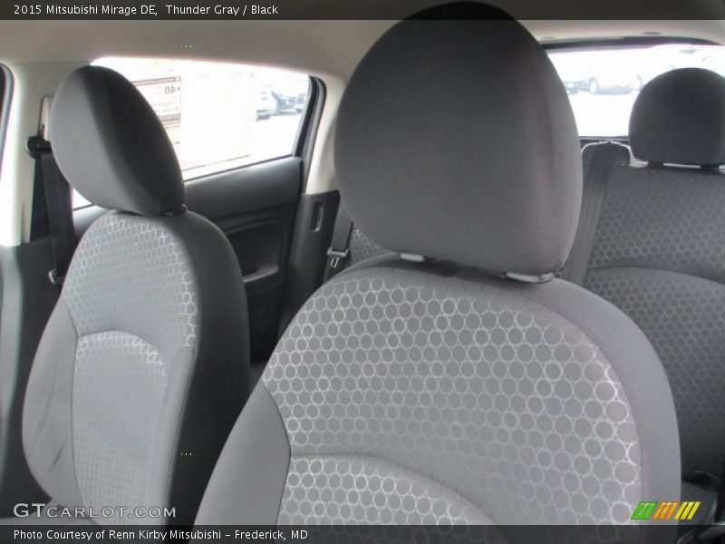 Thunder Gray / Black 2015 Mitsubishi Mirage DE