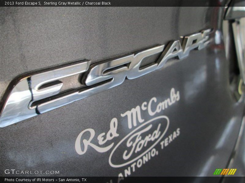 Sterling Gray Metallic / Charcoal Black 2013 Ford Escape S