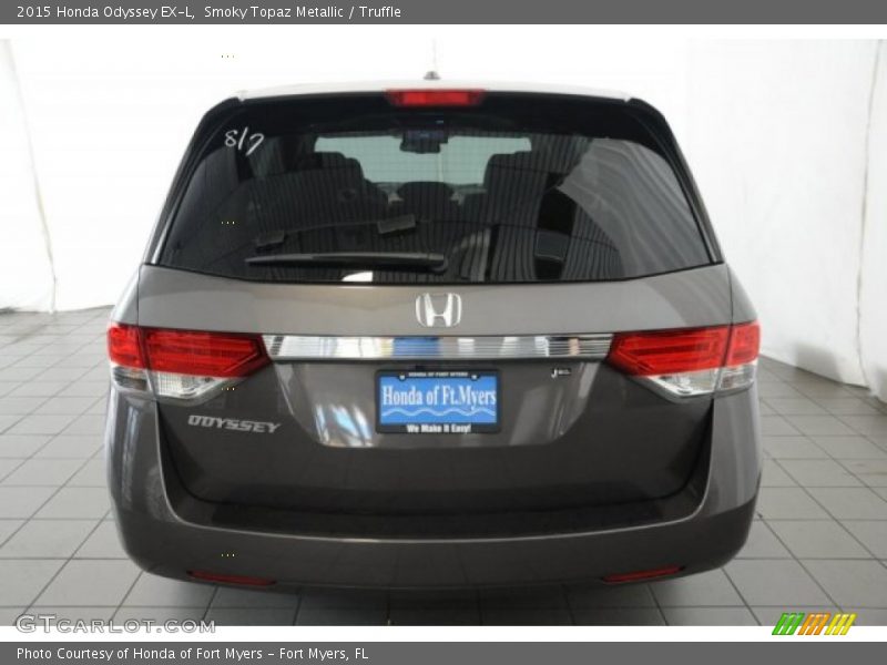 Smoky Topaz Metallic / Truffle 2015 Honda Odyssey EX-L