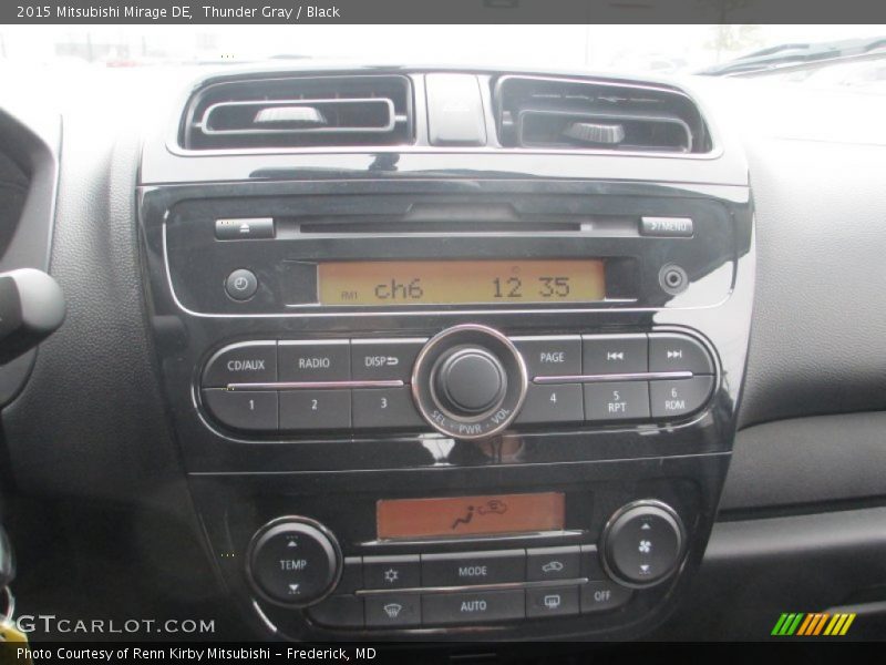 Thunder Gray / Black 2015 Mitsubishi Mirage DE