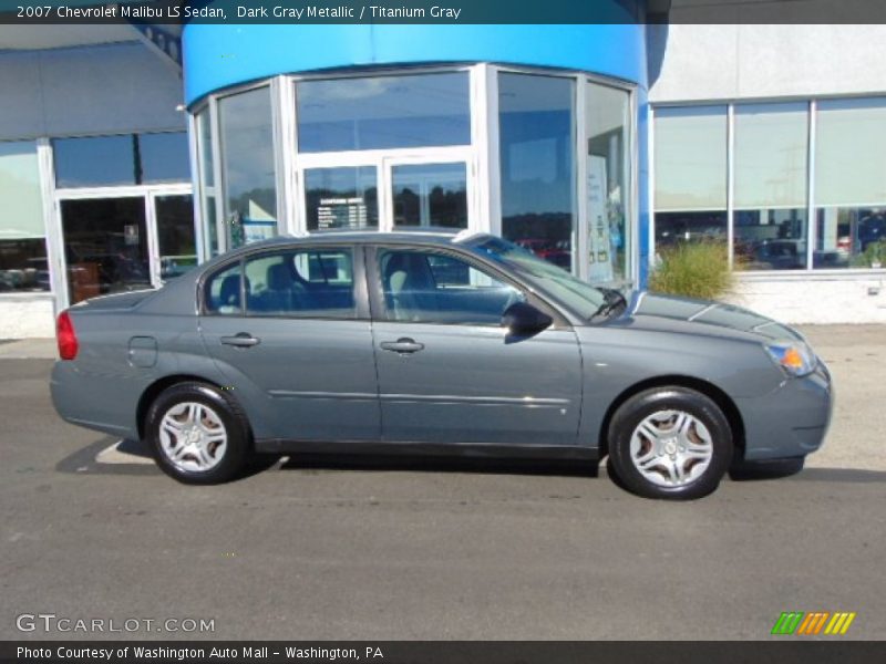 Dark Gray Metallic / Titanium Gray 2007 Chevrolet Malibu LS Sedan