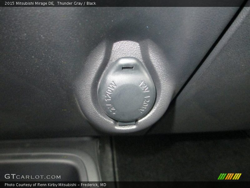Thunder Gray / Black 2015 Mitsubishi Mirage DE