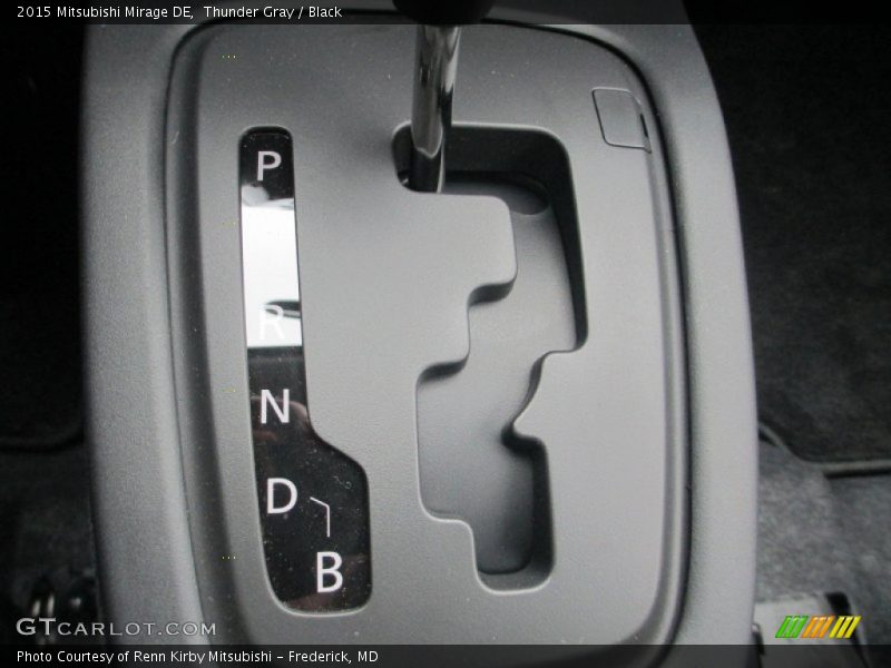 Thunder Gray / Black 2015 Mitsubishi Mirage DE
