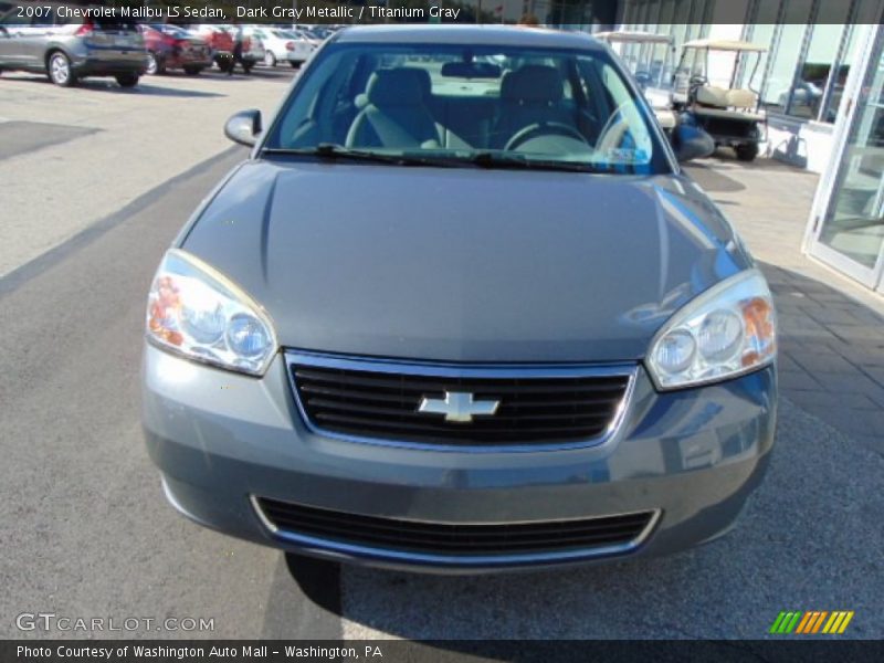 Dark Gray Metallic / Titanium Gray 2007 Chevrolet Malibu LS Sedan