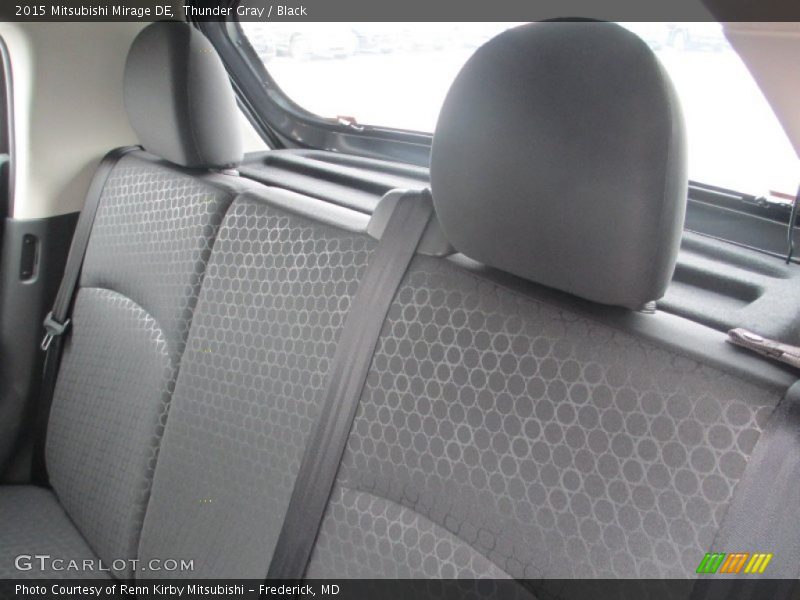 Thunder Gray / Black 2015 Mitsubishi Mirage DE
