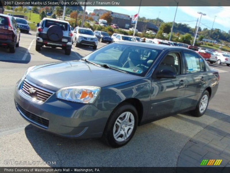 Dark Gray Metallic / Titanium Gray 2007 Chevrolet Malibu LS Sedan