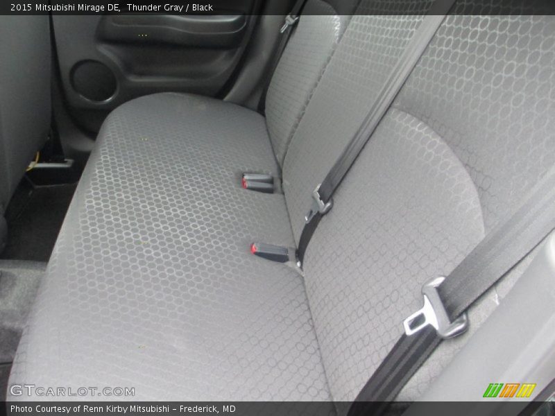 Thunder Gray / Black 2015 Mitsubishi Mirage DE