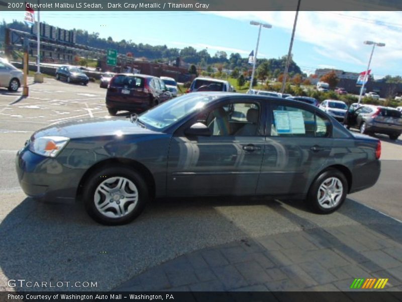 Dark Gray Metallic / Titanium Gray 2007 Chevrolet Malibu LS Sedan