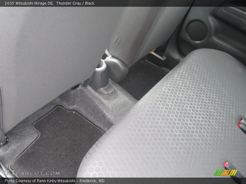 Thunder Gray / Black 2015 Mitsubishi Mirage DE
