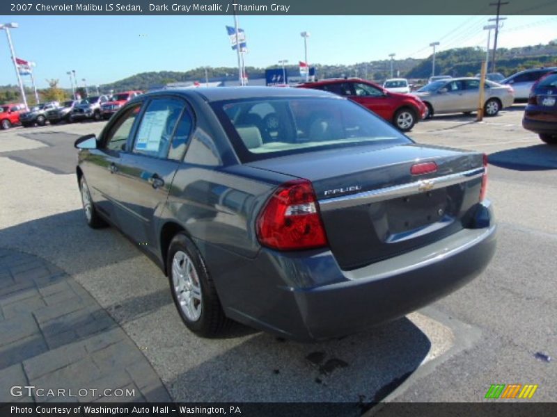 Dark Gray Metallic / Titanium Gray 2007 Chevrolet Malibu LS Sedan