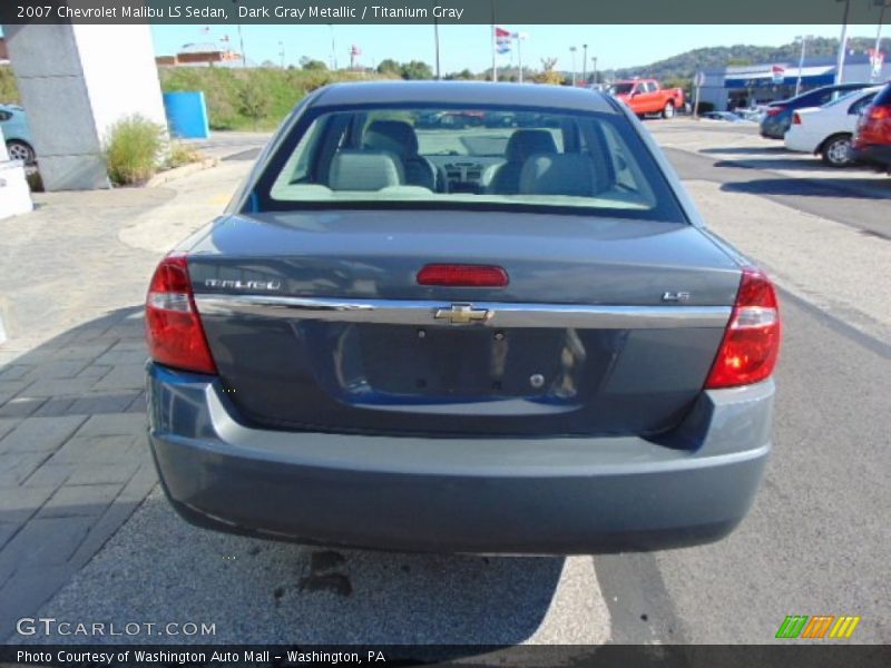 Dark Gray Metallic / Titanium Gray 2007 Chevrolet Malibu LS Sedan