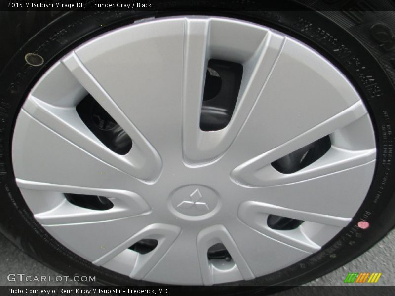 Thunder Gray / Black 2015 Mitsubishi Mirage DE