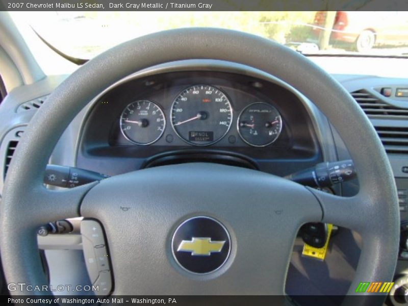 Dark Gray Metallic / Titanium Gray 2007 Chevrolet Malibu LS Sedan