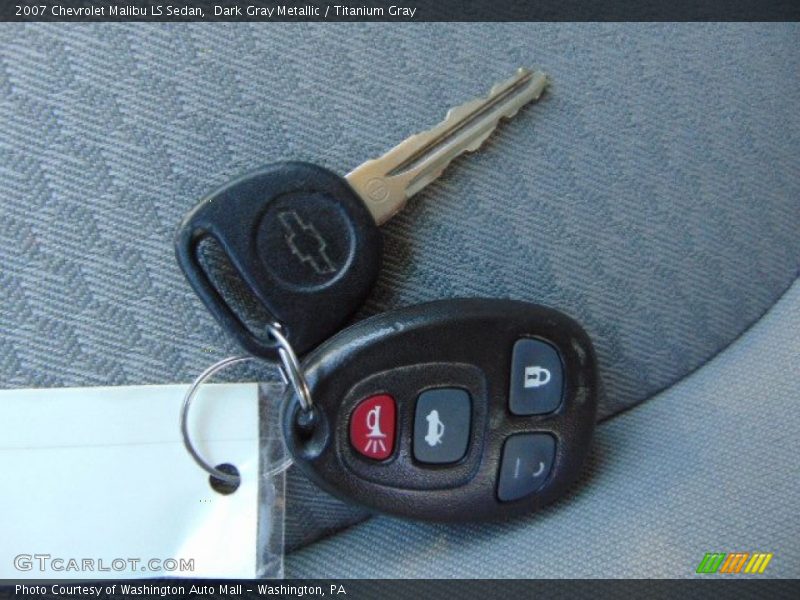 Dark Gray Metallic / Titanium Gray 2007 Chevrolet Malibu LS Sedan