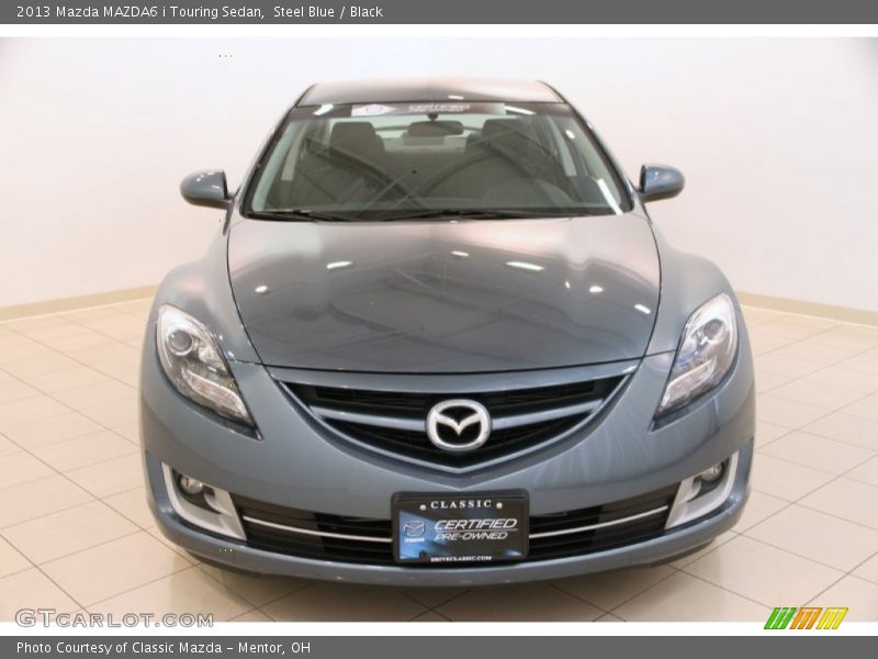 Steel Blue / Black 2013 Mazda MAZDA6 i Touring Sedan