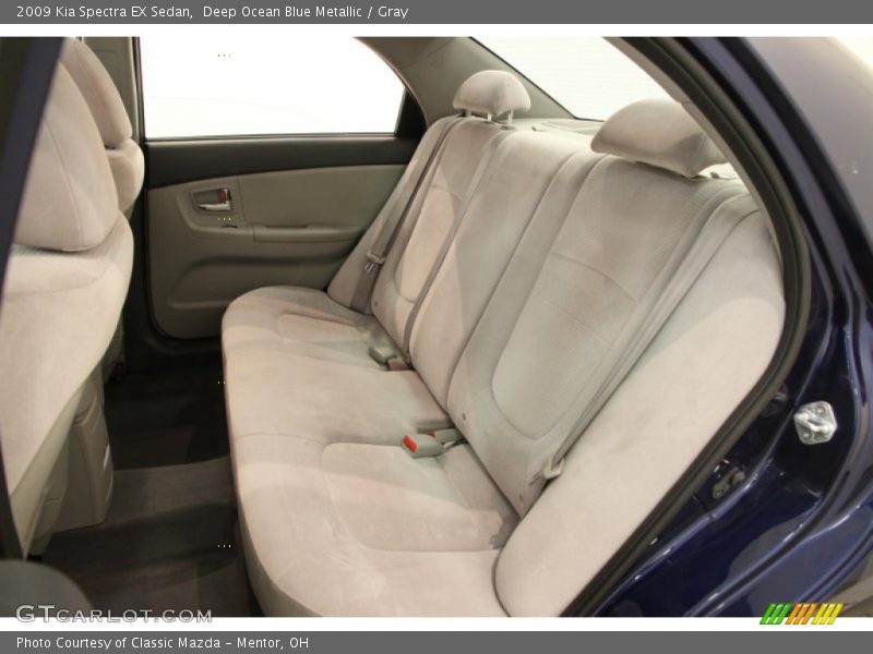 Deep Ocean Blue Metallic / Gray 2009 Kia Spectra EX Sedan